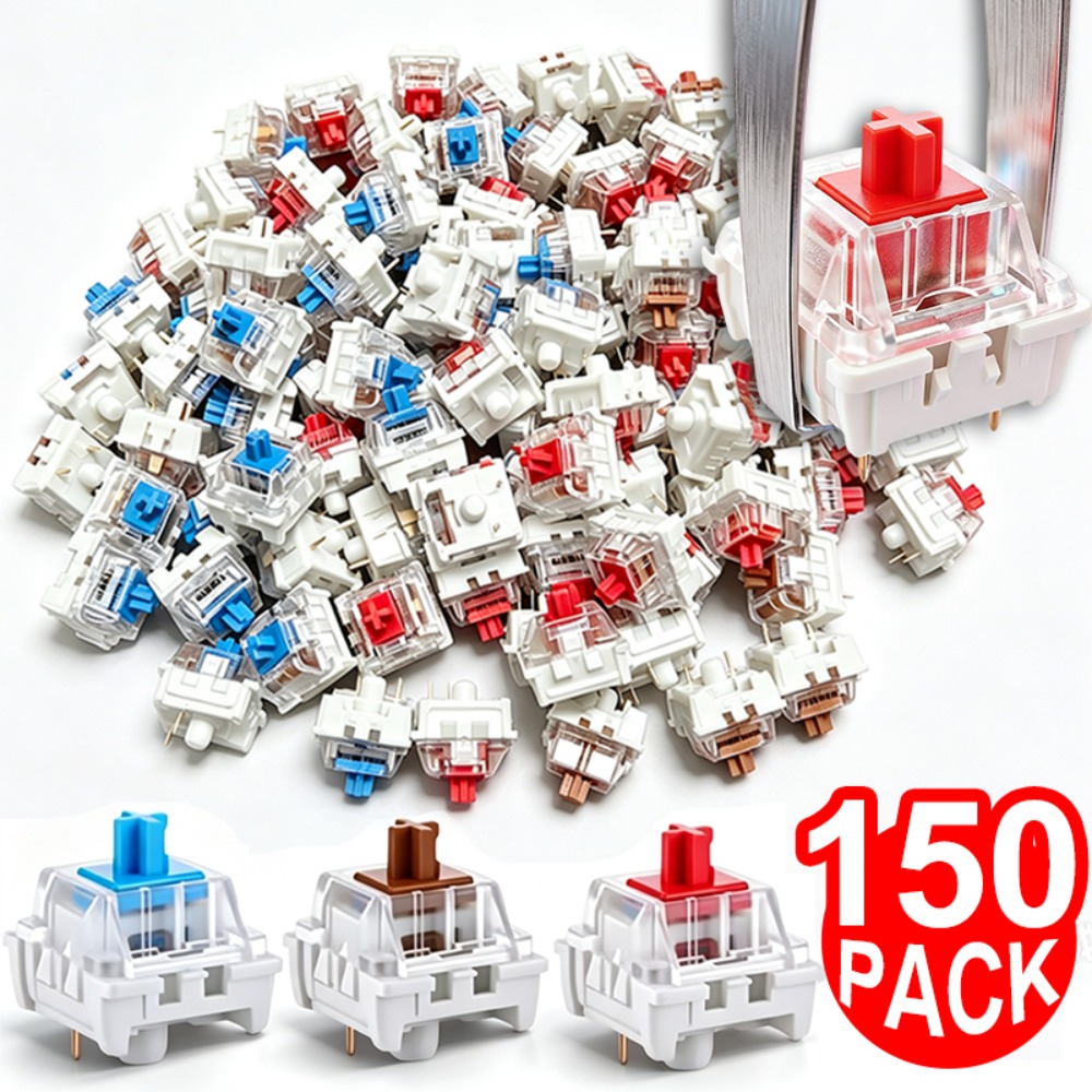 Keyboard Gaming Blue Switch - 1-150 Peças de Interruptores Mecânicos DIY