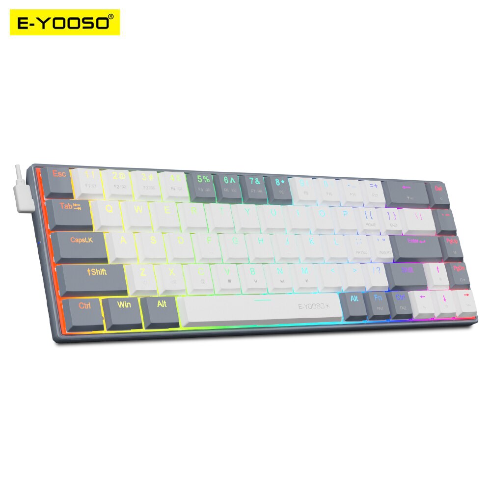Gaming Keyboard E Yooso - E-YOOSO a68 rgb mini fino usb