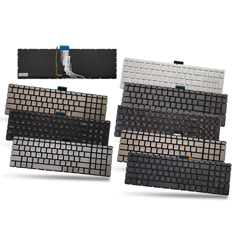 Gaming Keyboard E Yooso - Teclado americano para HP Pavilion 15-ab500
