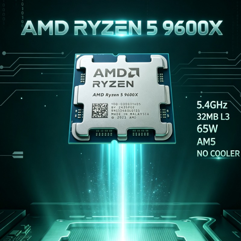 Amd Cpu Ryzen 5 - Processador AMD Ryzen 5 9600X para