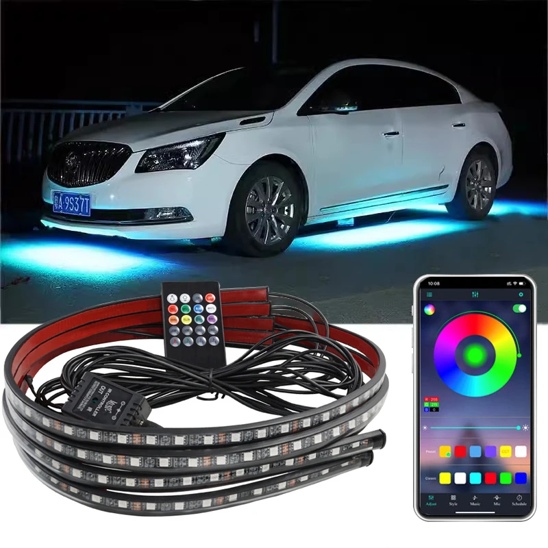 Rgb Underglow Strip - Barra de luz led flexível rgb,