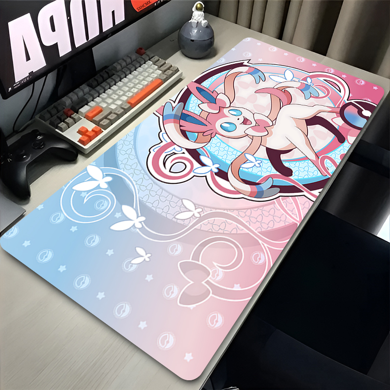 Gaming Keyboard Esports - Mousepad Grande Rosa Fofo XXL para