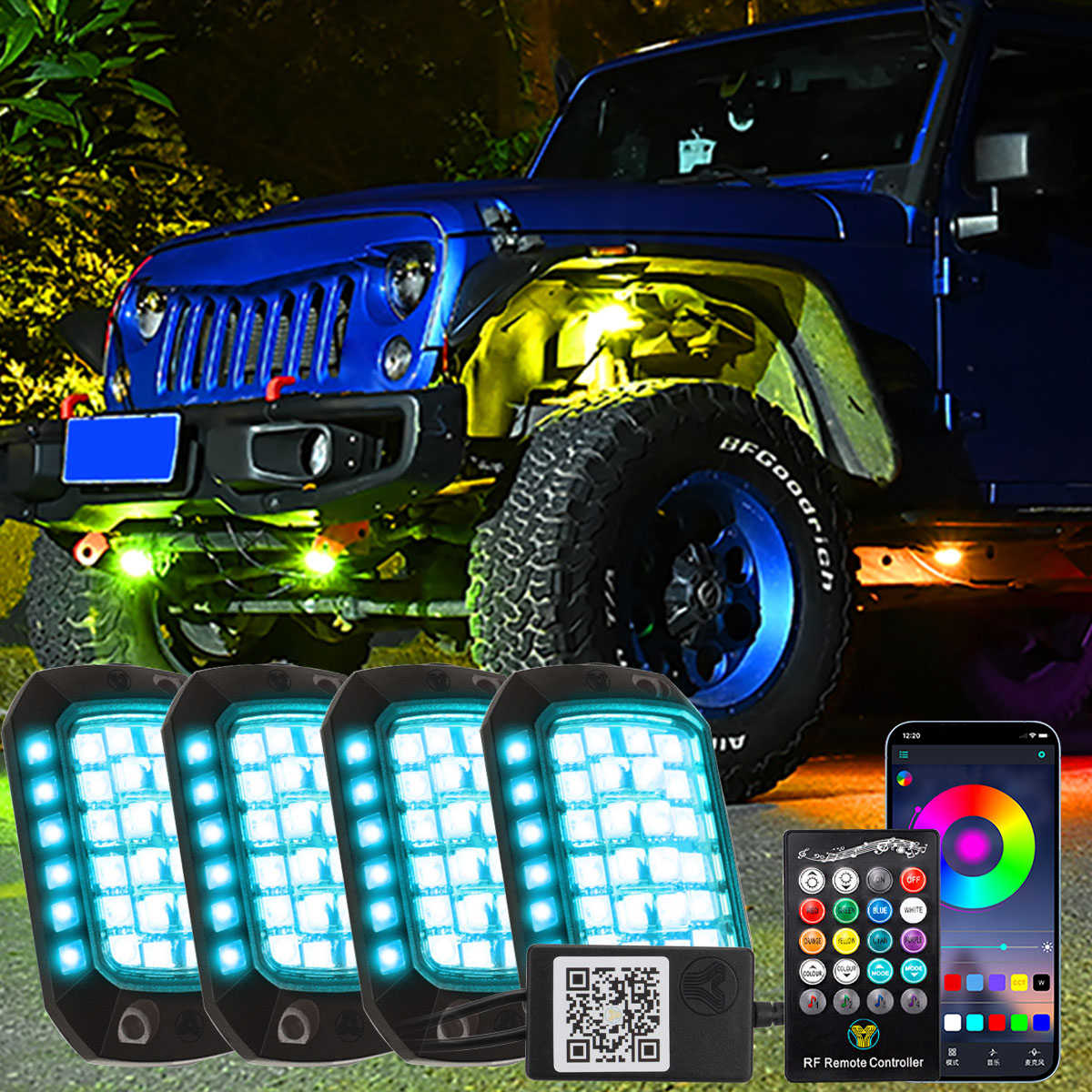 Rgb Underglow Strip - Faixa de luz led rgb para