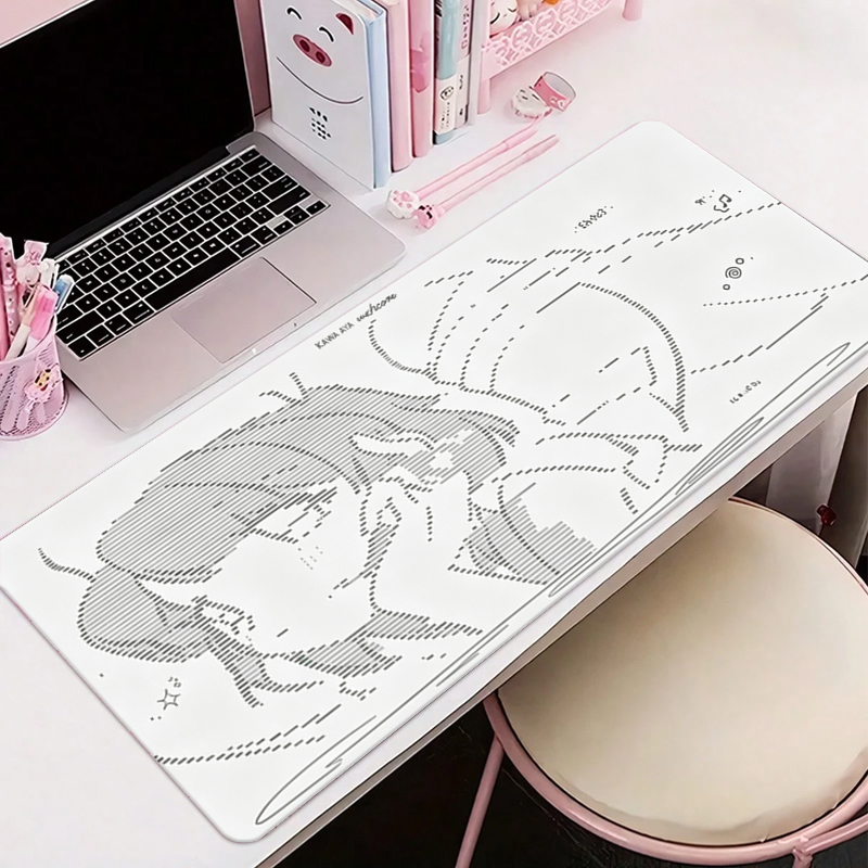 Gaming Keyboard Mouse - 1Pç Mouse Pad de Couro Anime