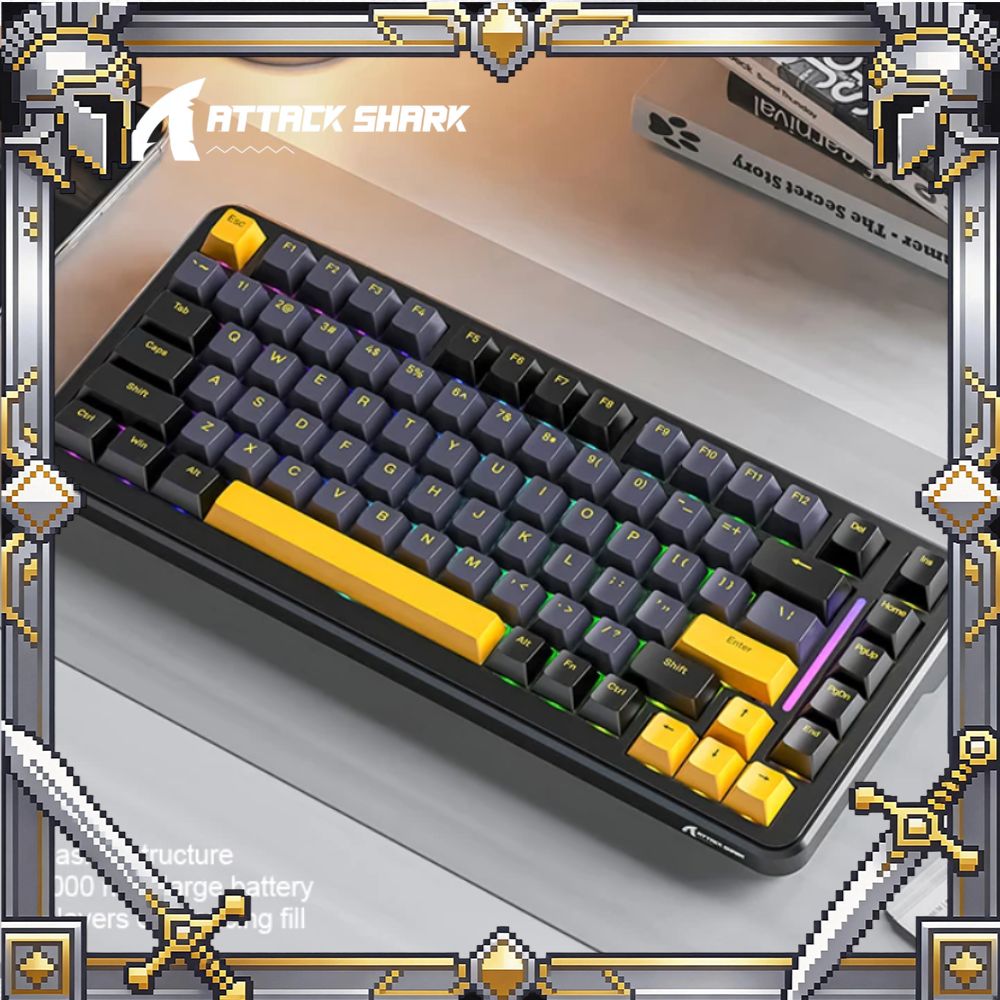 Teclado Mecânico Attack Shark  - Hot Swap Pcb avaliação e preço