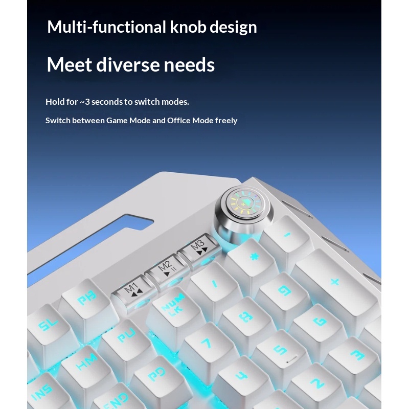 Combo de Teclado Mecânico Sem  - Keyboard Gaming Blue Switch avaliação e preço