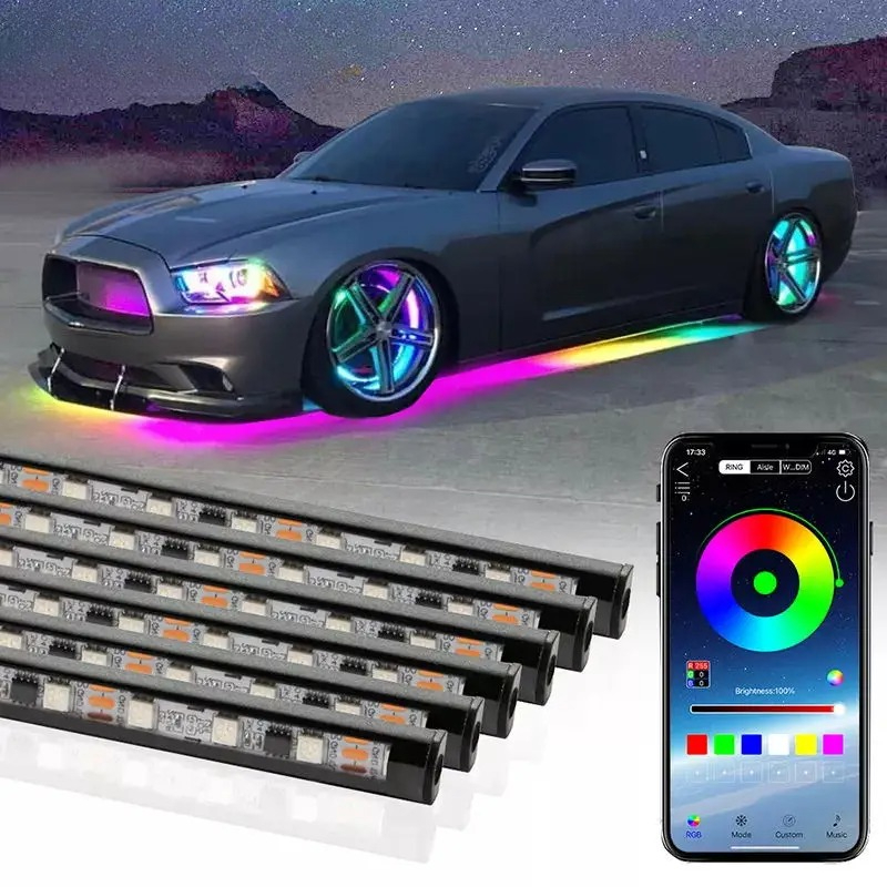 Kiend carro flexível underglow - Rgb Underglow Strip avaliação e preço