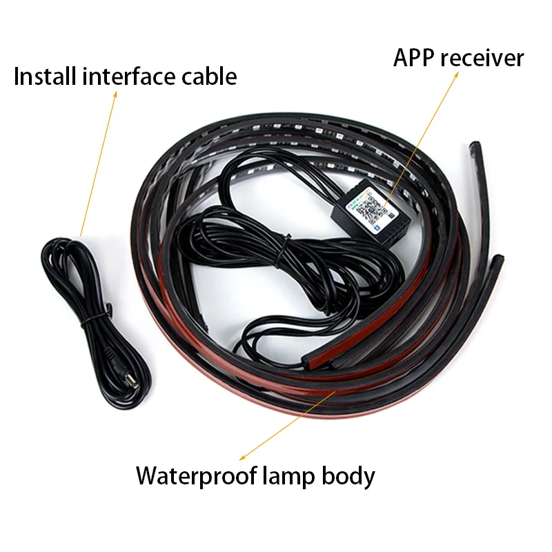 Kiend carro flexível underglow - Rgb Underglow Strip avaliação e preço