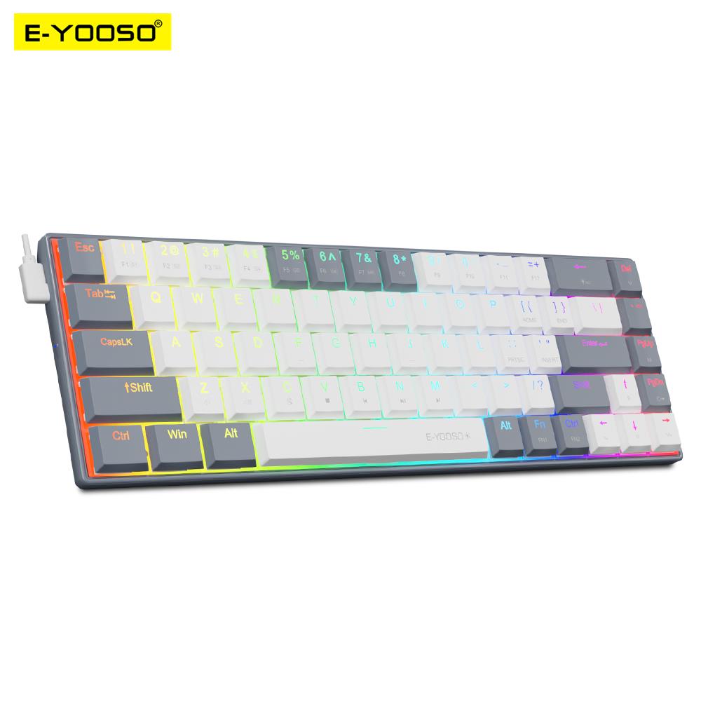 E-YOOSO A68 RGB Mini Slim USB  - Gaming Keyboard E Yooso avaliação e preço