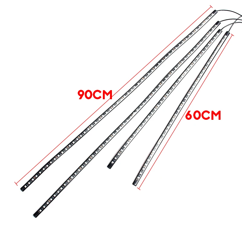 4x impermeável rgb 5050 smd ti - Rgb Underglow Strip avaliação e preço