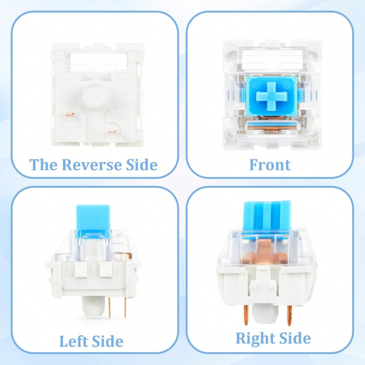 100 Interruptores Práticos Azu - Keyboard Gaming Blue Switch avaliação e preço