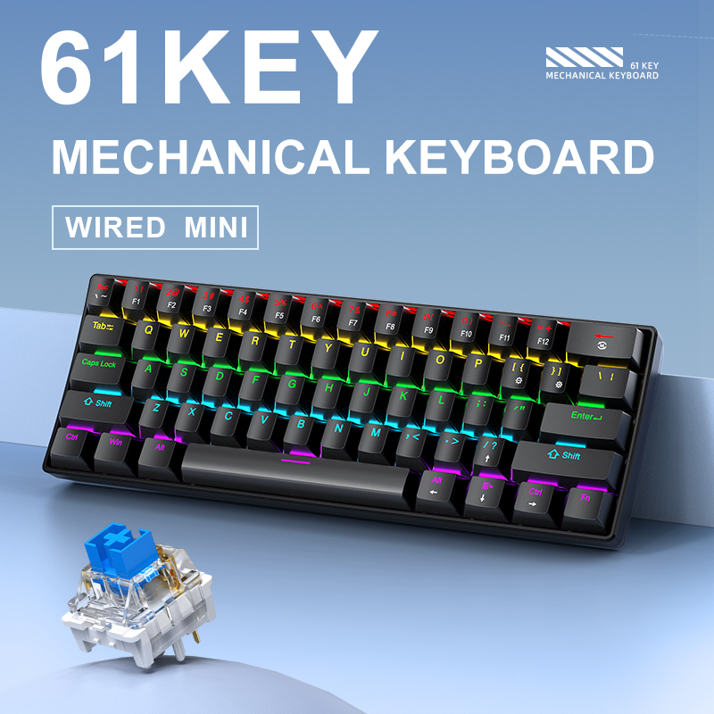 Teclado Mecânico Gamer APAYADO - Keyboard Gaming Blue Switch avaliação e preço