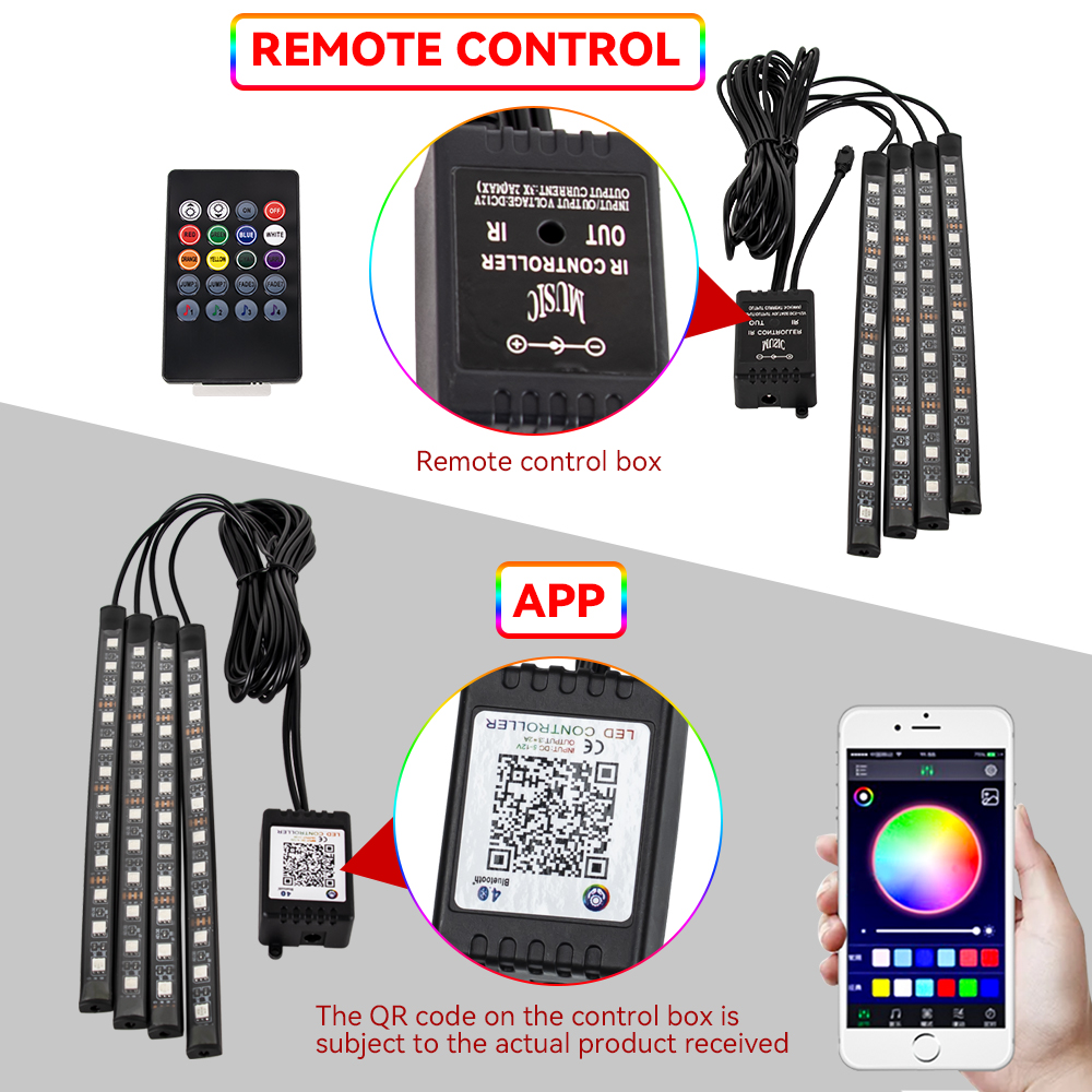 Rgb motocicleta led underglow  - Rgb Underglow Strip avaliação e preço