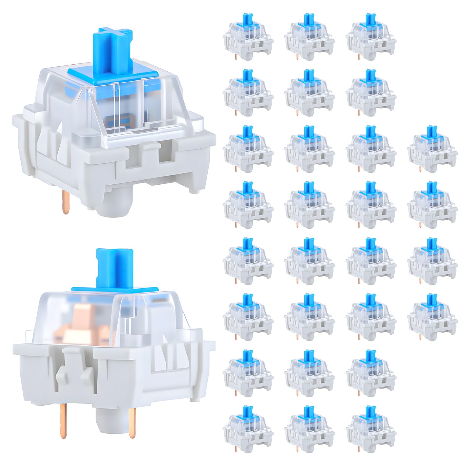 30 PCS Interruptores de Teclad - Keyboard Gaming Blue Switch avaliação e preço
