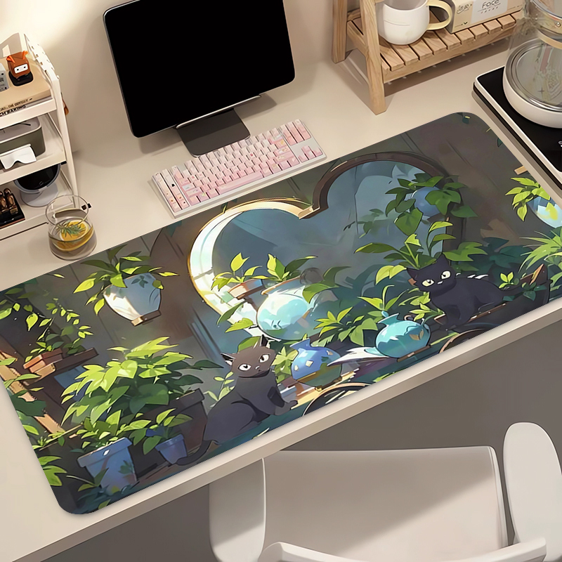 Kawaii gato preto silicone mac - Gaming Keyboard Mouse avaliação e preço