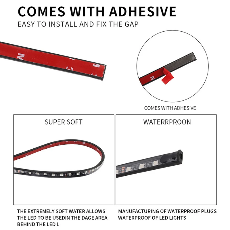 Barra de luz led flexível rgb, - Rgb Underglow Strip avaliação e preço