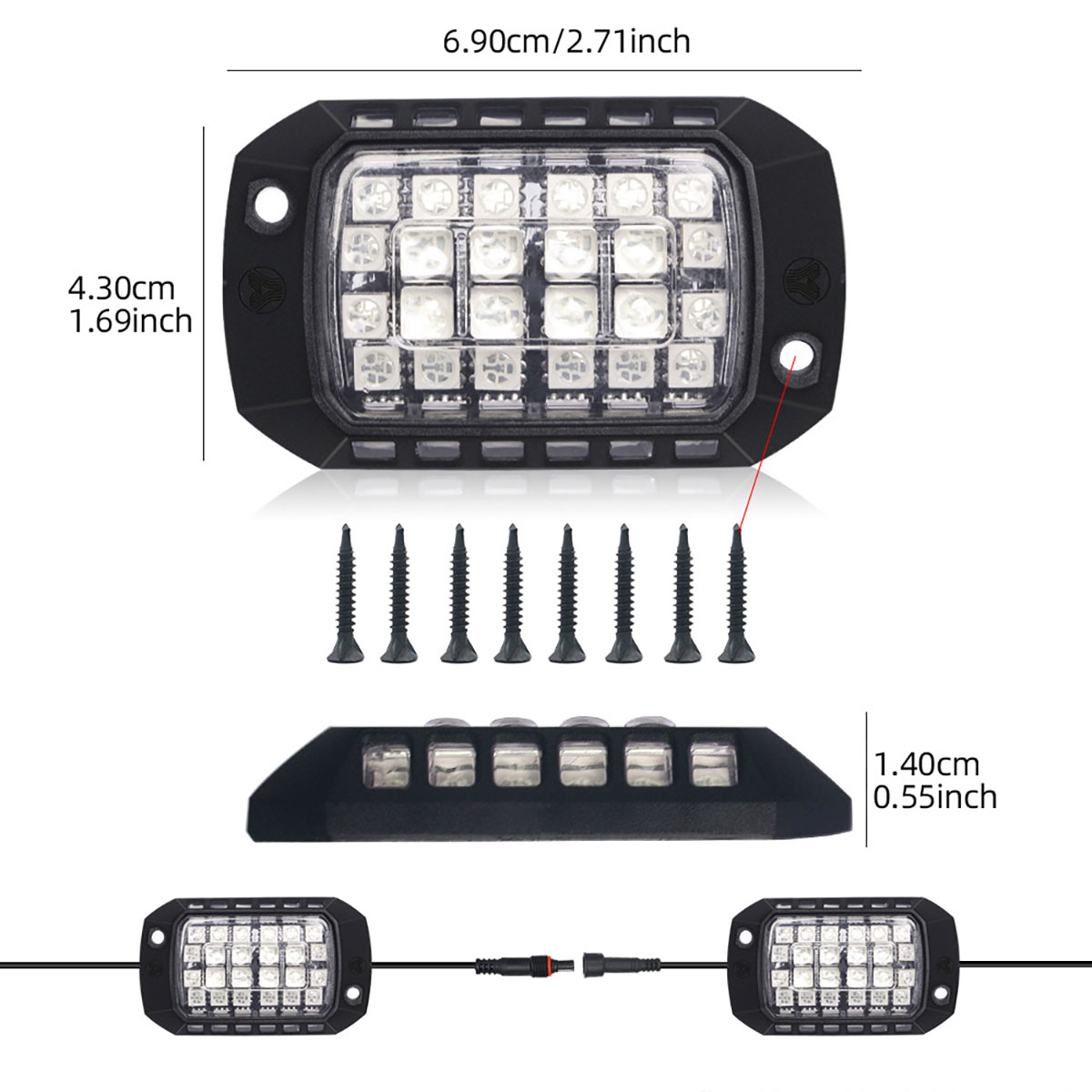 Faixa de luz led rgb para chas - Rgb Underglow Strip avaliação e preço