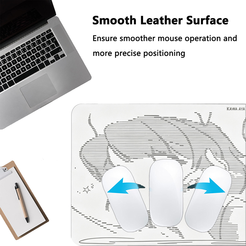 1Pç Mouse Pad de Couro Anime A - Gaming Keyboard Mouse avaliação e preço